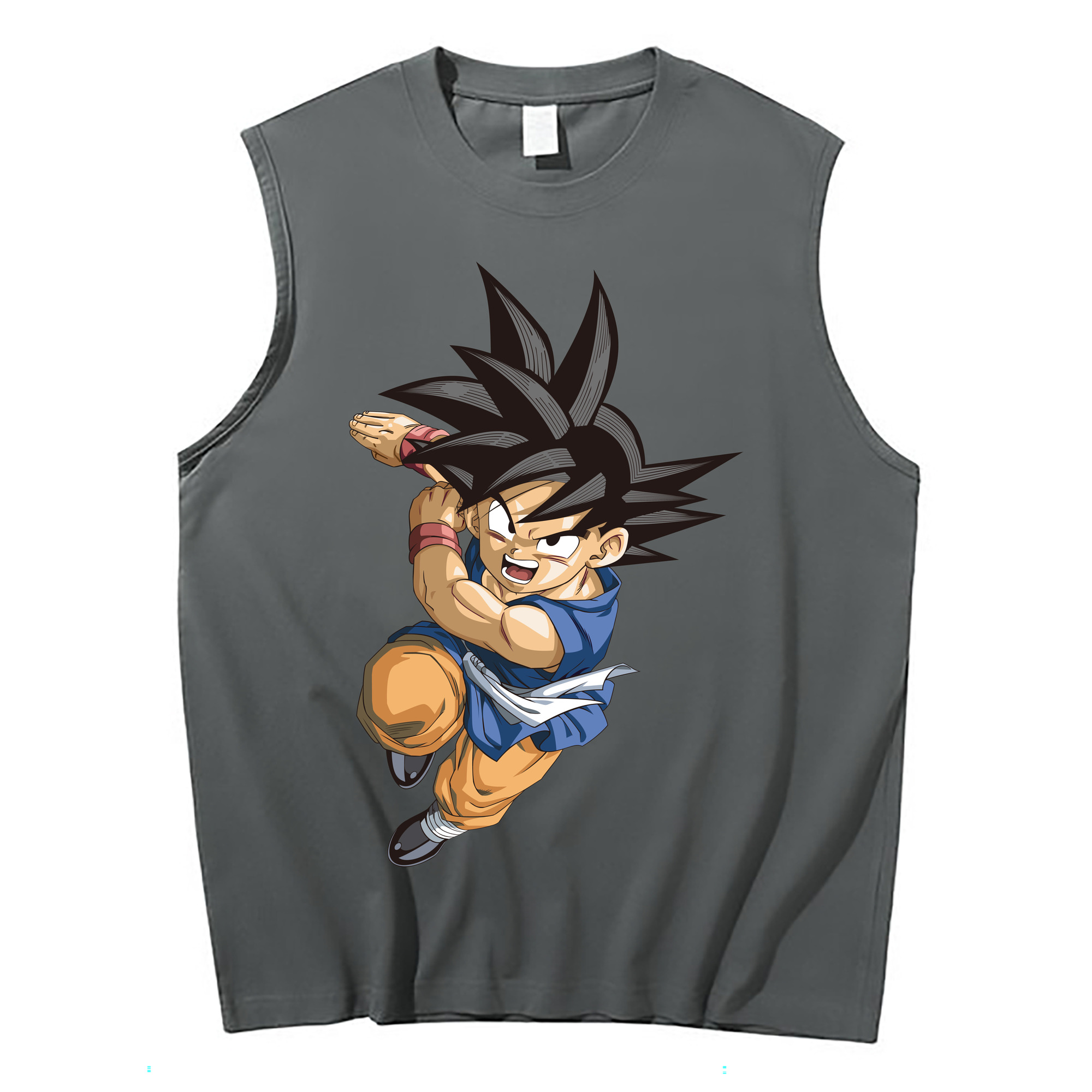 （画像用） ドラゴンボール 孫悟空（そん ごくう）Son Goku カカロット DRAGON BALL Kakarotto コットン100％タンクトップ（フロントプリント）